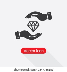 Protect Diamond Icon Vector Illustration Eps10