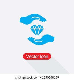 Protect Diamond Icon Vector Illustration Eps10