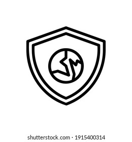 Protect the Earth, Save Earth Icon Logo Illustration Vector Isolated. Earth Day and Ecology Icon-Set. Suitable for Web Design, Logo, App, and UI.