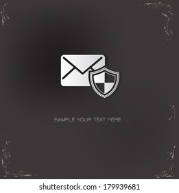 Protect email symbol,vector