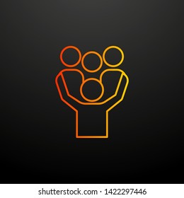 protect employees nolan icon. Elements of business organisation set. Simple icon for websites, web design, mobile app, info graphics