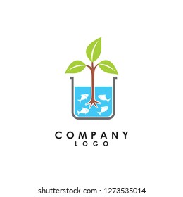 protect environment and animal logo design vector