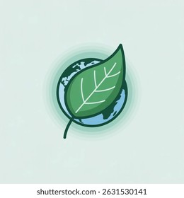 Protect environment icon - Vector illustration isolated on white background.