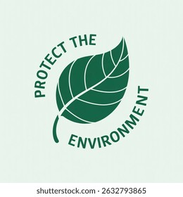 Protect the environment logo isolated on white - vector isolated on white background . EPS available.