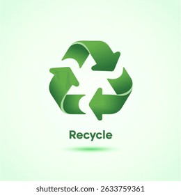 Protect the environment Recycle icon.  vector  illustration isolated on white background . EPS available.