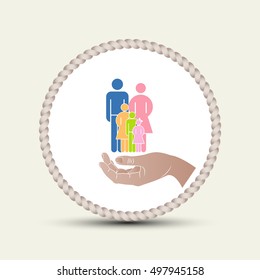 protect the family, insurance icon