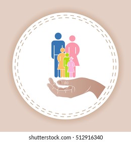 protect the family, insurance icon
