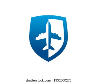 Protect Flight Logo Template, Icon, Symbol - Vector