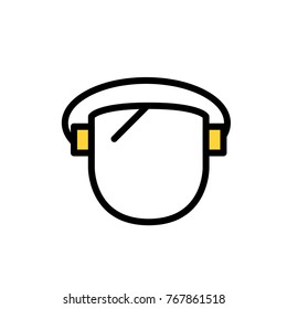 protect glass vector icon