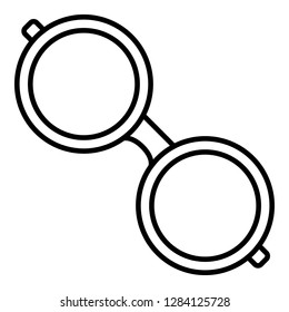 Protect glasses icon. Outline protect glasses vector icon for web design isolated on white background