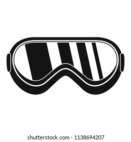 Protect goggles icon. Simple illustration of protect goggles vector icon for web design isolated on white background