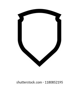 Protect guard shield plain line concept. Outline shield badge. Safety icon set. Privacy banner. Security label icon. style protect sticker symbol shape. Safeguard simple sign linear shield pictogram