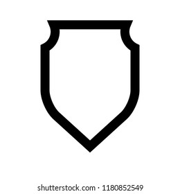 Protect guard shield plain line concept. Outline shield badge. Safety icon set. Privacy banner. Security label icon. style protect sticker symbol shape. Safeguard simple sign linear shield pictogram