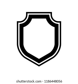 Protect guard shield plain line concept. Outline shield badge. Safety icon set. Privacy banner. Security label icon. style protect sticker symbol shape. Safeguard simple sign linear shield pictogram
