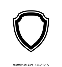 Protect guard shield plain line concept. Outline shield badge. Safety icon set. Privacy banner. Security label icon. style protect sticker symbol shape. Safeguard simple sign linear shield pictogram