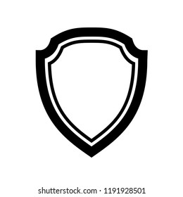 Protect guard shield plain line concept. Outline shield badge. Safety icon set. Privacy banner. Security label icon. style protect sticker symbol shape. Safeguard simple sign linear shield pictogram
