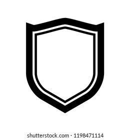 Protect guard shield plain line concept. Outline shield badge. Safety icon set. Privacy banner. Security label icon. style protect sticker symbol shape. Safeguard simple sign linear shield pictogram