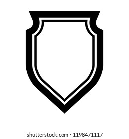 Protect guard shield plain line concept. Outline shield badge. Safety icon set. Privacy banner. Security label icon. style protect sticker symbol shape. Safeguard simple sign linear shield pictogram