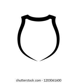 Protect guard shield plain line concept. Outline shield badge. Safety icon set. Privacy banner. Security label icon. style protect sticker symbol shape. Safeguard simple sign linear shield pictogram
