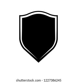 Protect guard shield plain line concept. Outline shield badge. Safety icon set. Privacy banner. Security label icon. style protect sticker symbol shape. Safeguard simple sign linear shield pictogram