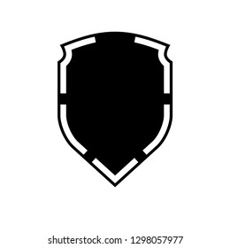 Protect guard shield plain line concept. Outline shield badge. Safety icon set. Privacy banner. Security label icon. style protect sticker symbol shape. Safeguard simple sign linear shield pictogram