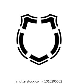 Protect guard shield plain line concept. Outline shield badge. Safety icon set. Privacy banner. Security label icon. style protect sticker symbol shape. Safeguard simple sign linear shield pictogram