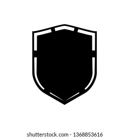 Protect guard shield plain line concept. Outline shield badge. Safety icon set. Privacy banner. Security label icon. style protect sticker symbol shape. Safeguard simple sign linear shield pictogram