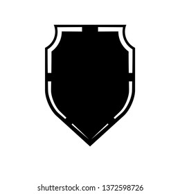 Protect guard shield plain line concept. Outline shield badge. Safety icon set. Privacy banner. Security label icon. style protect sticker symbol shape. Safeguard simple sign linear shield pictogram