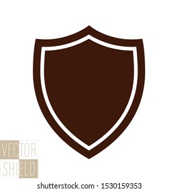 Protect guard shield plain line concept. Outline shield badge. Safety icon set. Privacy banner. Security label icon. style protect sticker symbol shape. Safeguard simple sign linear shield pictogram