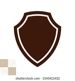 Protect guard shield plain line concept. Outline shield badge. Safety icon set. Privacy banner. Security label icon. style protect sticker symbol shape. Safeguard simple sign linear shield pictogram