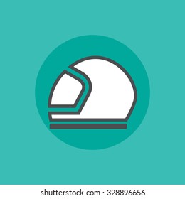 Protect helmet vector