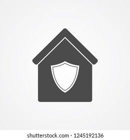 Protect home vector icon sign symbol
