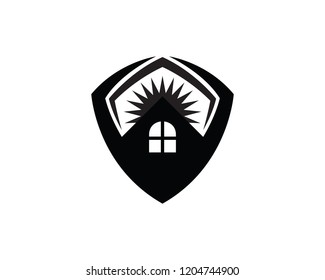 Protect House Logo Template Design Vector, Emblem, Concept Design, Creative Symbol, Icon
