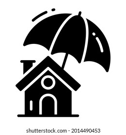 protect house trendy icon, flat style isolated on white background. Symbol for your web site design, logo, app, UI.