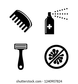Protect, Hygiene, Cleanliness. Simple Related Vector Icons Set for Video, Mobile Apps, Web Sites, Print Projects and Your Design. Hygiene, Cleanliness icon Black Flat Illustration on White Background.