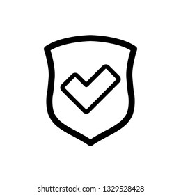 protect icon. secure  line style. Shield  icon