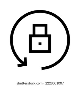 Ilustración de diseño del símbolo del vector de iconos de protección