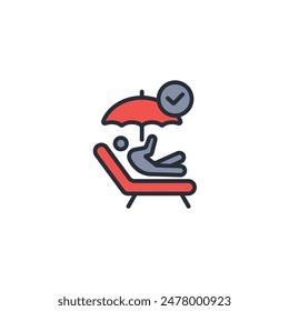 protect icon. vector.Editable stroke.linear style sign for use web design,logo.Symbol illustration.