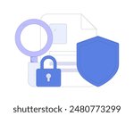 Protect intellectual property flat vector concept operation hand drawn illustration
