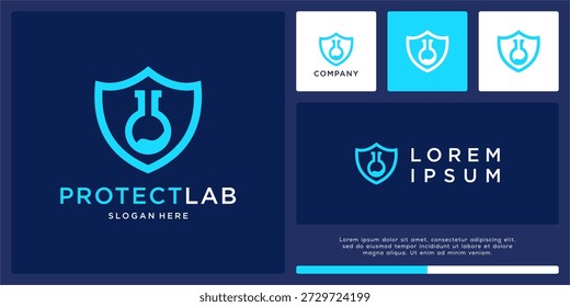 Proteger o design do logotipo do laboratório com escudo.
