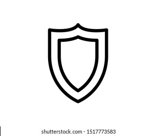 Protect line icon. Vector symbol in trendy flat style on white background. Shield sing for design.