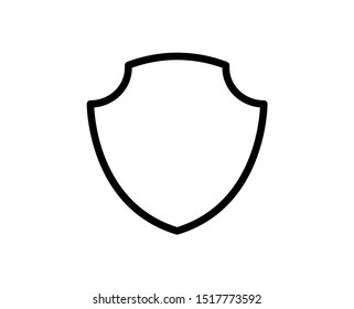 Protect line icon. Vector symbol in trendy flat style on white background. Shield sing for design.