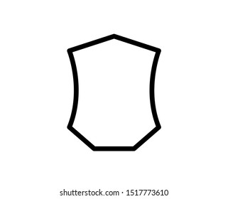 Protect line icon. Vector symbol in trendy flat style on white background. Shield sing for design.