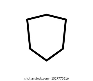 Protect line icon. Vector symbol in trendy flat style on white background. Shield sing for design.