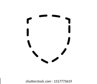 Protect line icon. Vector symbol in trendy flat style on white background. Shield sing for design.