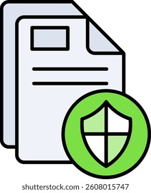 Protect Line vector Icon Design