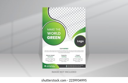 Protect and Make World Green Nature Flyer template