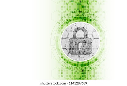 Protect mechanism, system privacy. Vector illustration