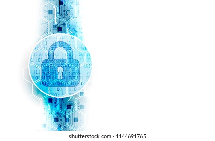 Protect mechanism, system privacy. Vector illustration