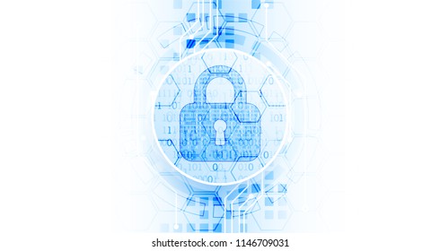 Protect mechanism, system privacy. Vector illustration